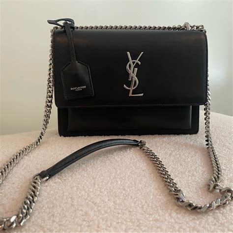 ysl sunset medium chain bag.